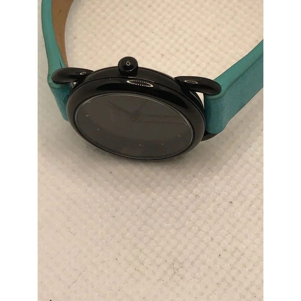 Fossil ES4489 Womens Silicone Analog Black Dial Quartz Genuine Wrist Watch KS330